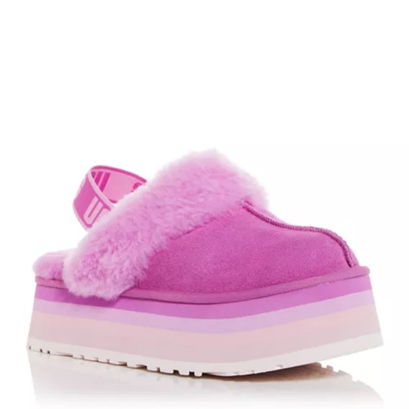 UGG Women's Funkette Shearling Slingback Platform Slippers - Picture 1 of 5